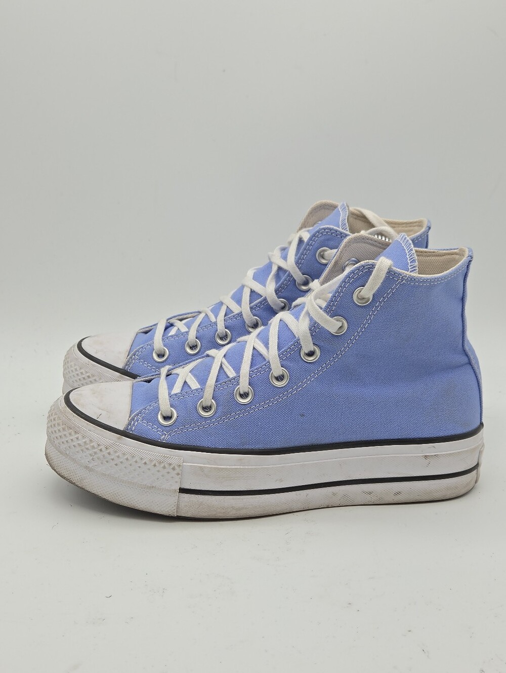 Converse Platform Lift Blue High-Top Sneakers Size Women's 7.5 - Picture 5 of 8